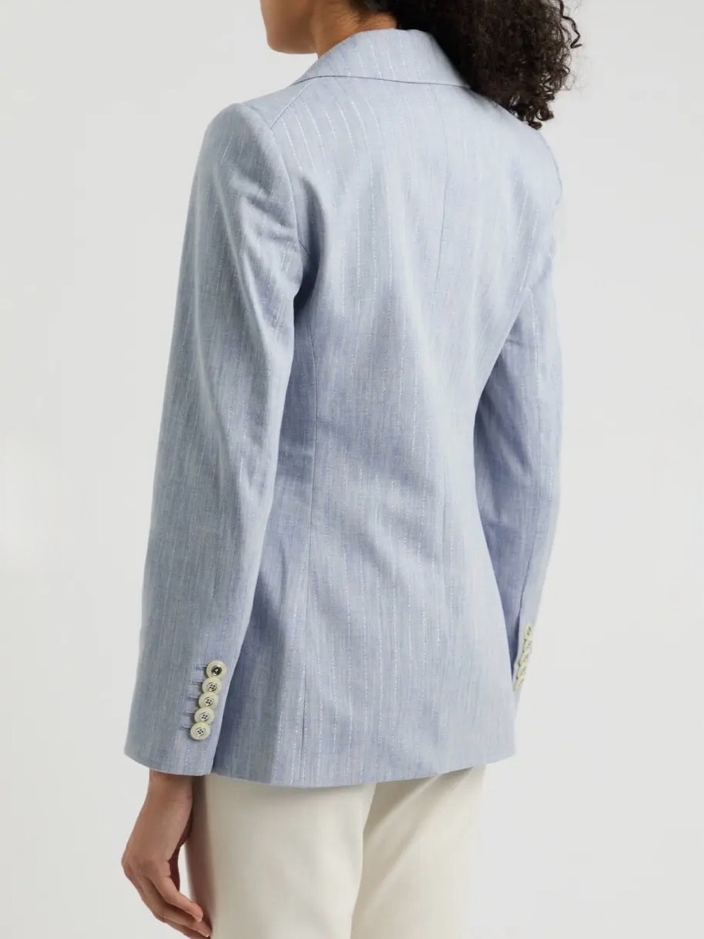 Veronica Beard Gaya Metallic Pinstripe Blazer - Picture 8 of 13